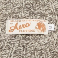 "Trawlerman" Crew Neck Sweater: Herdwick -Aero Leathers trawlerman crew neck sweater herdwick 4