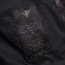 Wool And Leather Half Belt - Broken Weave Tweed -Aero Leathers wool and leather half belt broken weave tweed 7