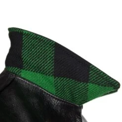 Wool And Leather Half Belt - Buffalo Check 9 Wool And Leather Half Belt - Buffalo Check -Aero Leathers wool and leather half belt buffalo check 2