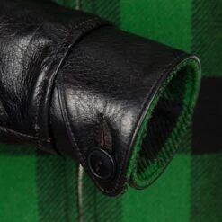 Wool And Leather Half Belt - Buffalo Check 11 Wool And Leather Half Belt - Buffalo Check -Aero Leathers wool and leather half belt buffalo check 4