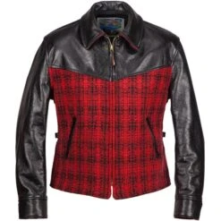 Wool And Leather Half Belt - Buffalo Check 12 Wool And Leather Half Belt - Buffalo Check -Aero Leathers wool and leather half belt buffalo check 5