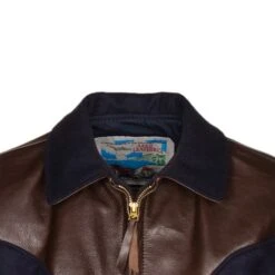 Wool And Leather Half Belt - Type I -Aero Leathers wool and leather half belt type i 2